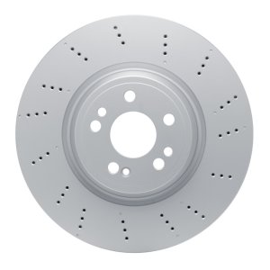 Mercedes-Benz GLE350 Brake Rotor (1) - Front - R1 Concepts - Drilled GeoSPEC Coated - `20-`23